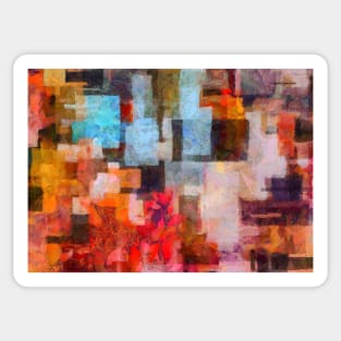 Colorful abstract painting Sticker